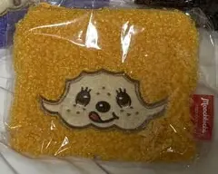 Monchhichi もこもこスクエアポーチ カラフル モンチッチ オレンジ