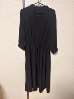 ブラック ロングワンピース サイズL