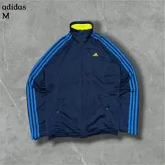 adidasアディダストラックジャケットジャージネイビーY2Kリバイバル刺繍ロゴ