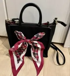ブルーレーベルクレストブリッジ スカーフ付きトートバッグ