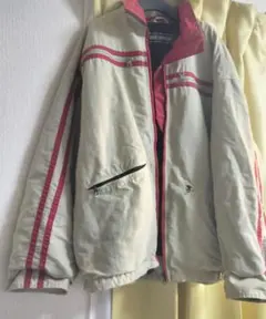 ストライプデザイン　赤　アウター　y2k