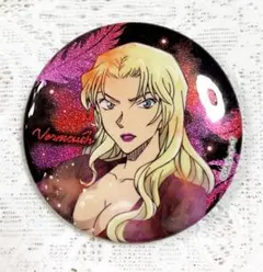 ベルモット　名探偵コナン　グリッターホログラム缶バッジ BLACK