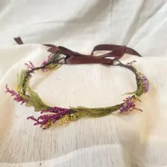 ベビーキッズ花冠　花かんむり　ドライフラワー