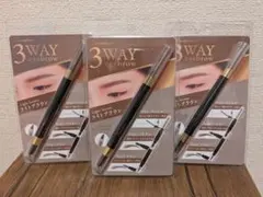 3個♡ピコモンテ　3WAY　アイブロウ ライトブラウン　ペンシル　パウダーのサムネイル