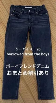 リーバイス　デニム　borrowed from the boys 26 美品