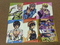 希少 ジョジョの奇妙な冒険 第五部 黄金の風 特典 クリアしおり 全6種セット 希少 ジョジョの奇妙な冒険 第五部 黄金の風 購入特典 クリアしおり 3
