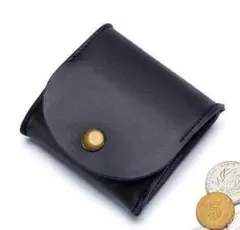 ブラック 本革 小銭入れ ミニ財布 レディース 小物入れ コインケース メンズ