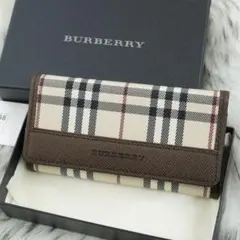 新品未使用品　箱付き　BURBERRY LONDON キーケース　ノバチェック