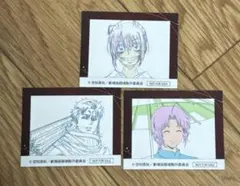 銀魂 吉原大炎上 映画 入場者特典 アニメ原画ステッカー弐 3種