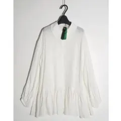 【タグ付・新品】JEANASIS スソティアードチュニックシャツ