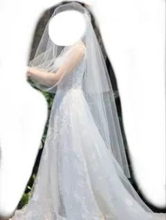 ウェディングベール トリートドレッシング　80-120cm ギャザーあり