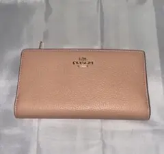 極美品　コーチ スリムジップウォレット レザー COACH