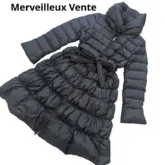 Merveilleux Vente ダウンコート Aラインギャザー ロング 軽量