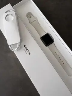 Apple Watch 38mm ホワイト 本体と充電ケーブル