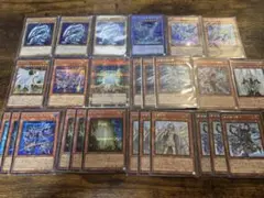遊戯王　引退　青眼　デッキ　デッキパーツ　シークレット多数