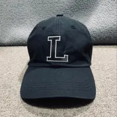 超美品　LACOSTE Lロゴ刺繍　ベースボールキャップ 黒