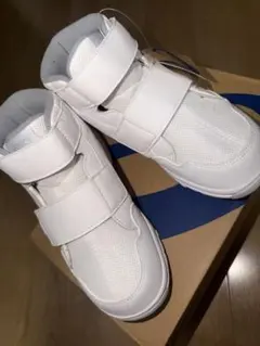 ASICS ホワイト スニーカー ベルクロ