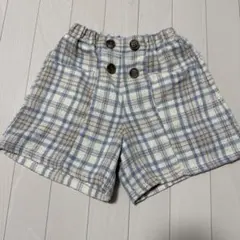 チェックショートパンツ　130