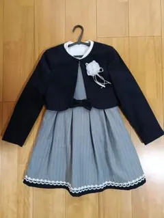 ヒロミチナカノ　ワンピース　ボレロ　ブラウス　コサージュ　セット　130　入学式