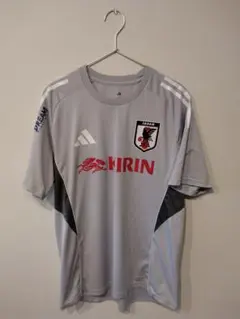サッカー日本代表 トレーニングシャツ グレー