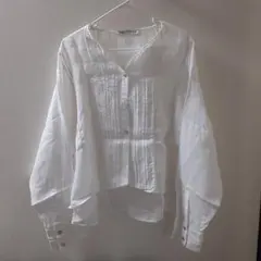 ZARA 長袖ブラウス ホワイト XS