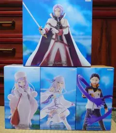 【新品】GiGO限定 リゼロ 王選候補 フィギュア 4体セットのサムネイル
