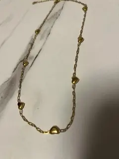 ゴールド ハートモチーフ ネックレス