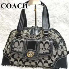 COACH ハンプトンズ ハンドバッグ シグネチャー