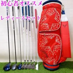 ☆レディース右利き初心者用 クローバー ハーフゴルフセット W-2882