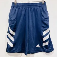 アディダス ハーフパンツ 160 ネイビー キッズ 紺 AEROREADY