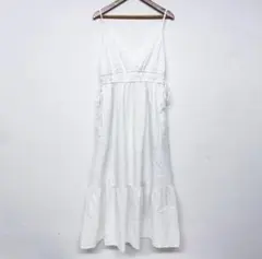 GU テクスチャーキャミソールワンピース オフホワイト Mサイズ