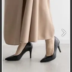 RANDA ランダ　【走れる美脚パンプス】Vカットヒールパンプス