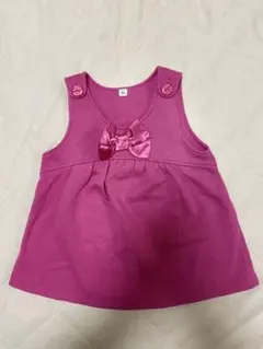 ワンピース　90cm ピンク　リボン