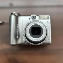 Canon PowerShot A570 IS コンデジ 単三電池稼働 - メルカリ