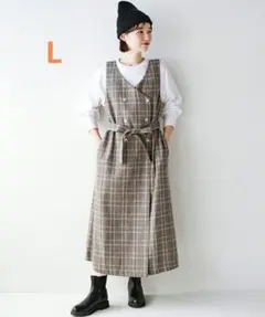 haco! 楽ちんなのによそ行き見え大人のチェックジャンスカ フェリシモのサムネイル