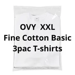 OVYFine Cotton Basic 3pac T 白2、黒1枚 - メルカリ