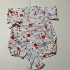 日本製 ベビー 浴衣 甚平 ロンパース 女の子 80cm