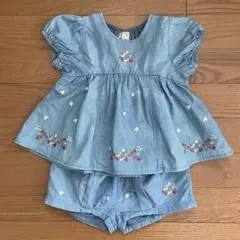 petit main いちご刺しゅうセットアップ 80cm