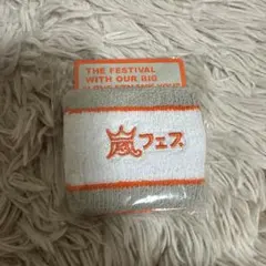 【未使用】嵐フェス リストバンド 白オレンジ　2012