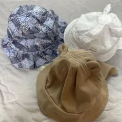ル*イ様 ベビー帽子 3点セット