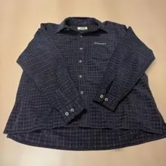 PIKO メンズ 長袖シャツ チェック柄 ネイビー Mサイズのサムネイル