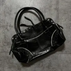 00s【archive】leather one shoulder bag/Y2K