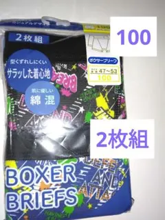 新品未使用　ボクサーブリーフ2枚組　サイズ100　下着　パンツ　男の子　インナー