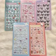 サンリオ ボンボンドロップシール キティ クロミ ポムポムプリン ハンギョドン