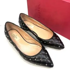VALENTINO ヴァレンティノ　フラットシューズ　スタッズ　キルティング
