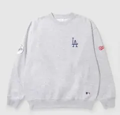 LA Dodgers ロゴ グレー スウェット