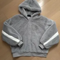 SUREVE フード付きボアジャケット グレー