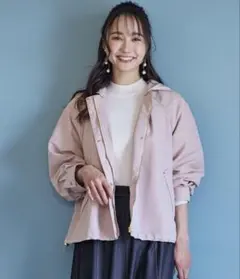 ANY SIS【撥水・UVカット・花粉ガード】2WAYラグランフーディブルゾン