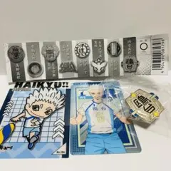 ハイキュー 鴎台高校 星海光来 ピンバッジ クリアカード メタリックカード