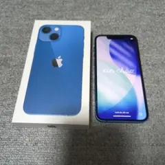 Apple iPhone 13 mini 本体 ブルー【箱・付属品あり】